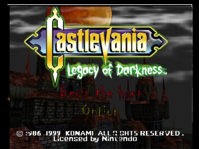 Play <b>Castlevania - Legacy of Darkness (Hi-res Graphics v1.1)</b> Online